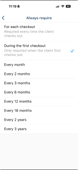 Always require options